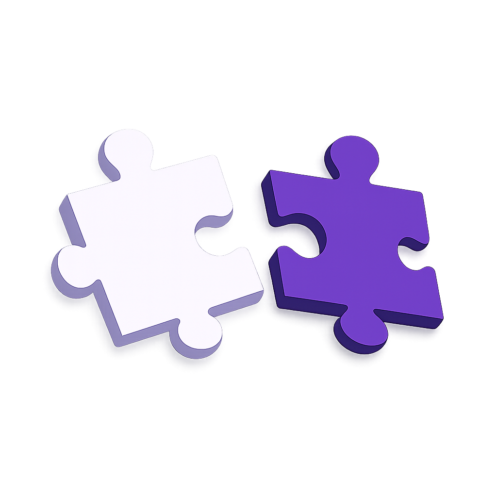Two puzzle pieces fitting together - matching your application to the role